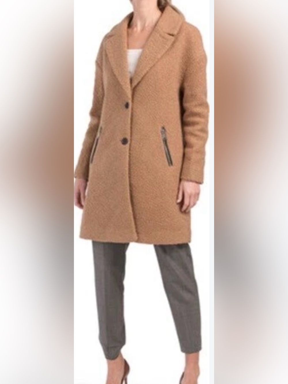 Marc New York Brown Teddy Coat